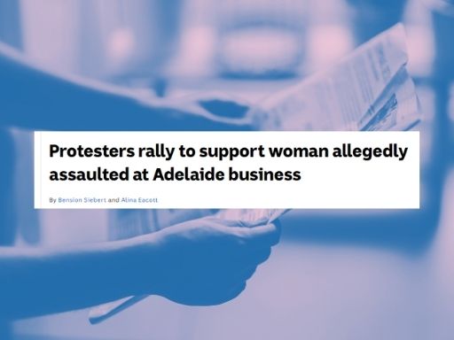 In the Media: Protesters rally to support woman allegedly assaulted