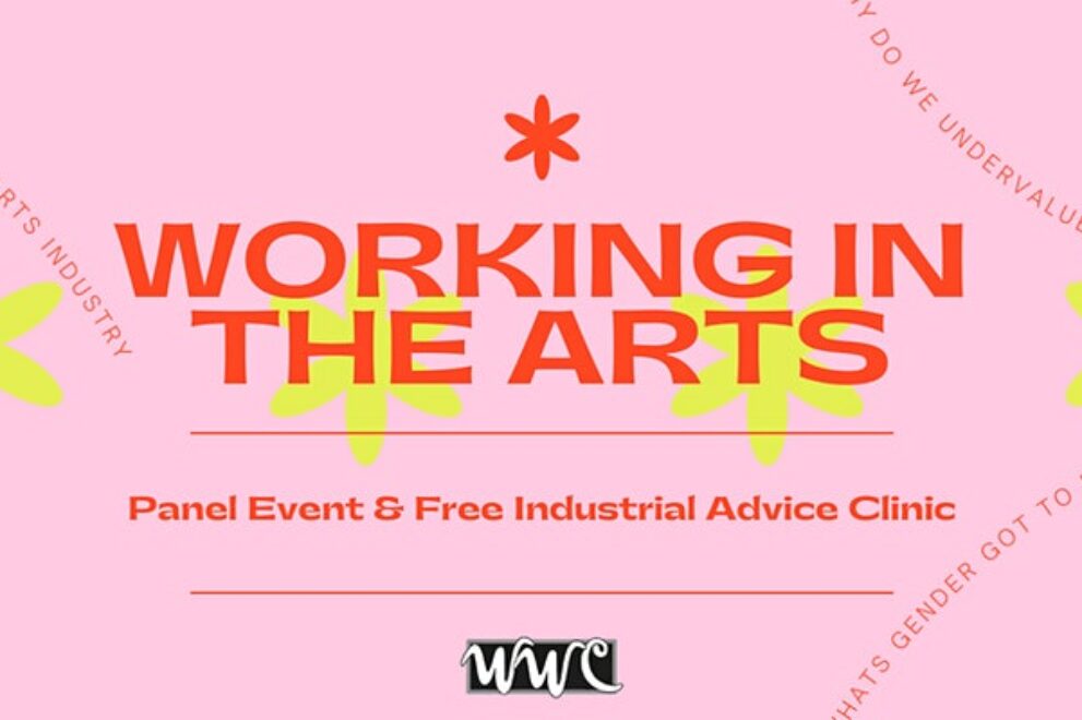 Working in the arts event