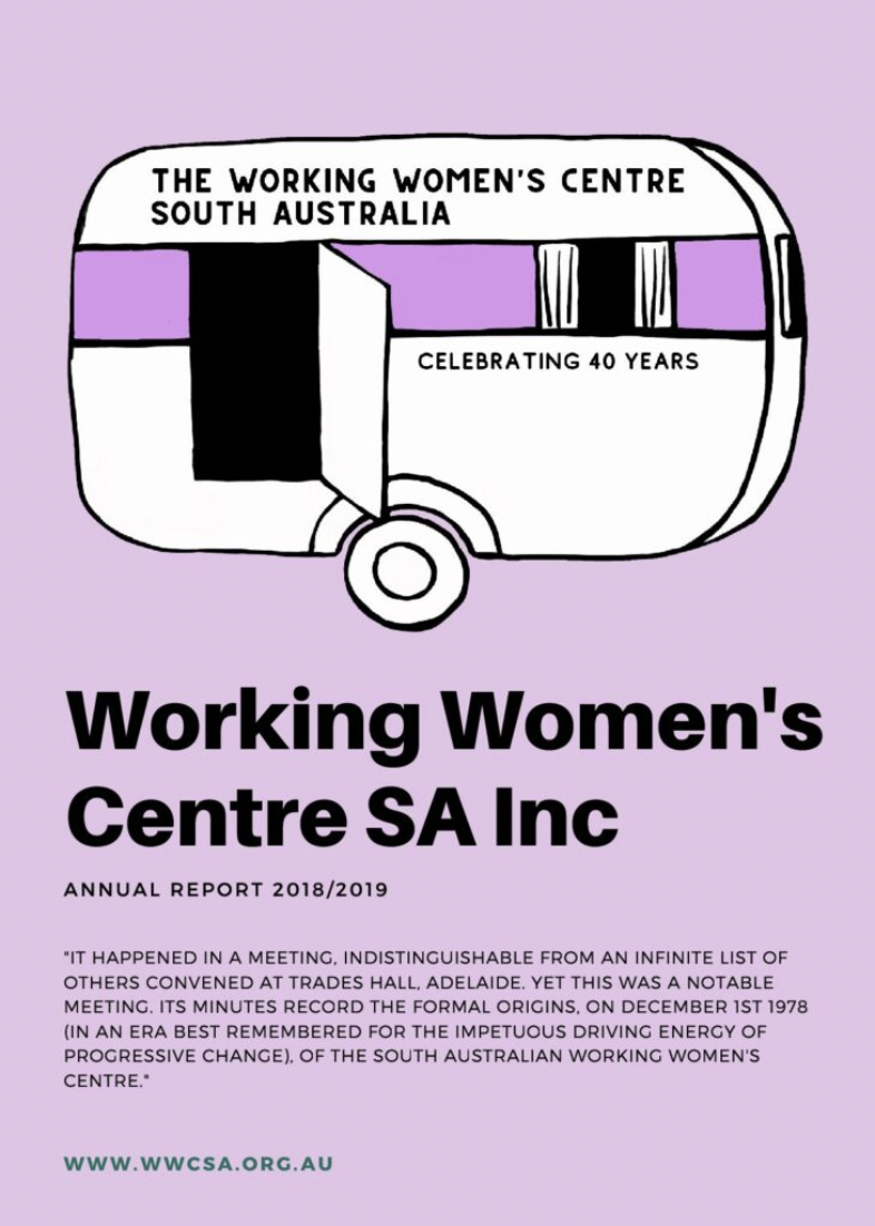 Working women's centre annual report 2018/2019