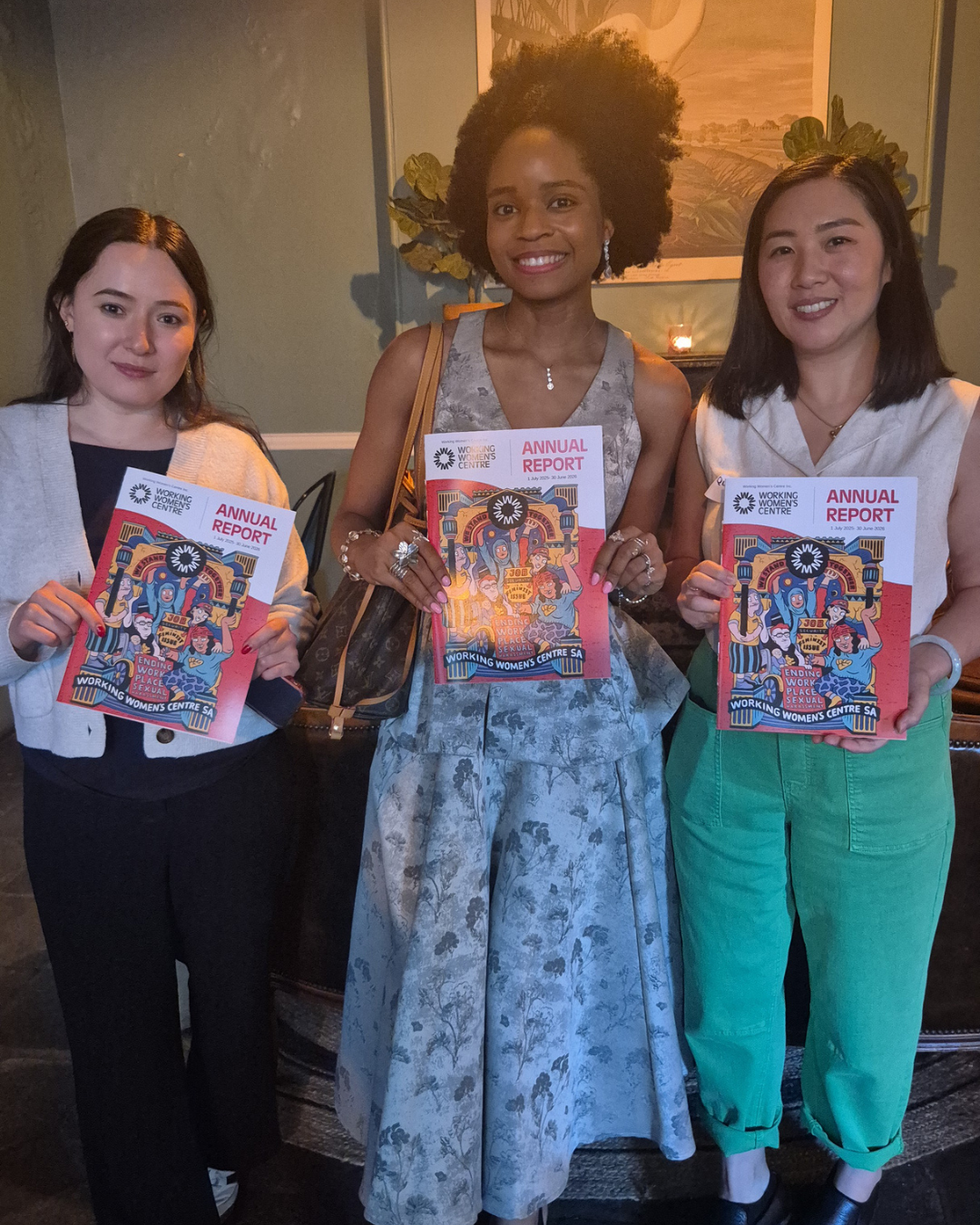 (L–R): Saleha, Rhoda and Quynh, lawyers at WWC SA.